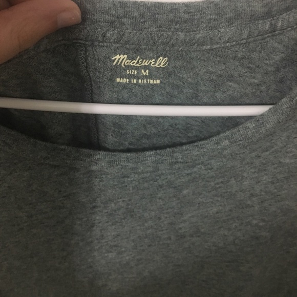 🌿3/$30🌿 Madewell grey crew neck long sleeve - Picture 6 of 7